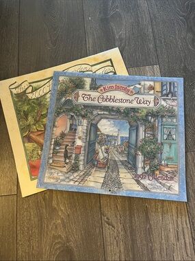 Set of 2 Vintage Wall Calendars